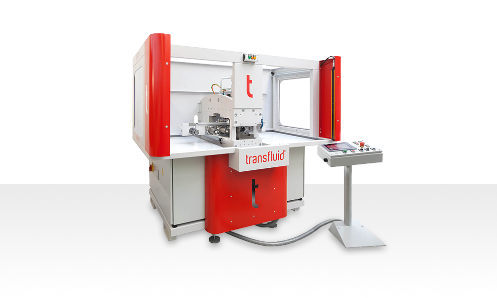 Axial-Umformmaschine TRANSFLUID Typ REB 645 | MMT System Engineering GmbH